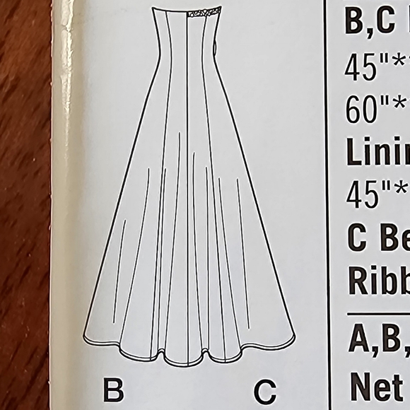 Jessica McClintock gown Simplicity sewing pattern dress #0650, sz: 4-12, NEW! - Picture 10 of 12